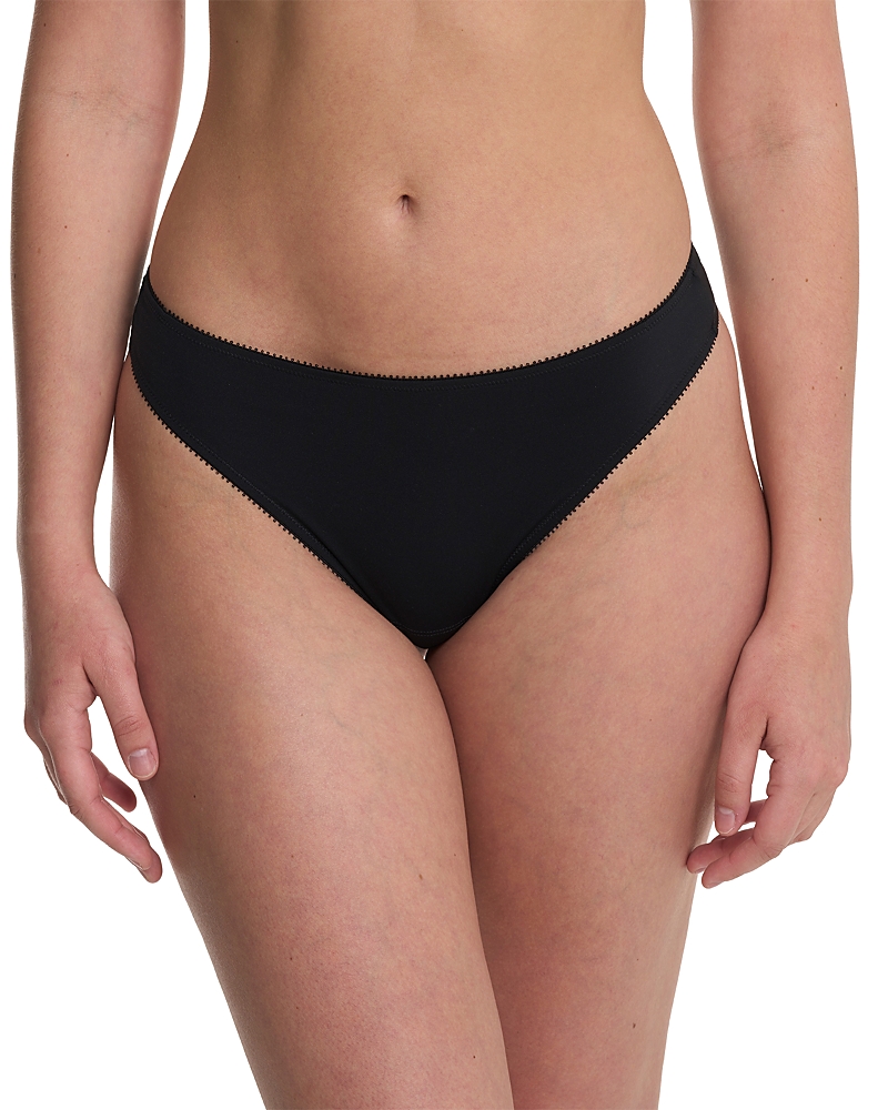 Natori Persuasion Stretch Lace Thong In Black
