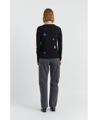  Women's Wool Cashmere Star Sweater