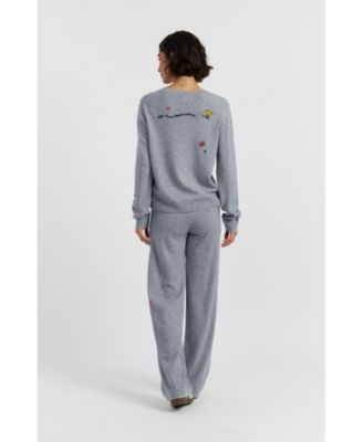  Women's Wool Cashmere Peanuts Original Sweater