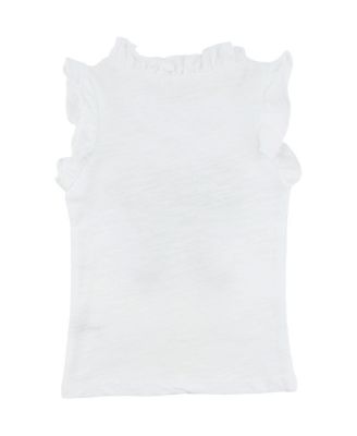 Girls' Rebekah Ruffle Bow Lavendar Sparkle Tank -Baby, Little Kid