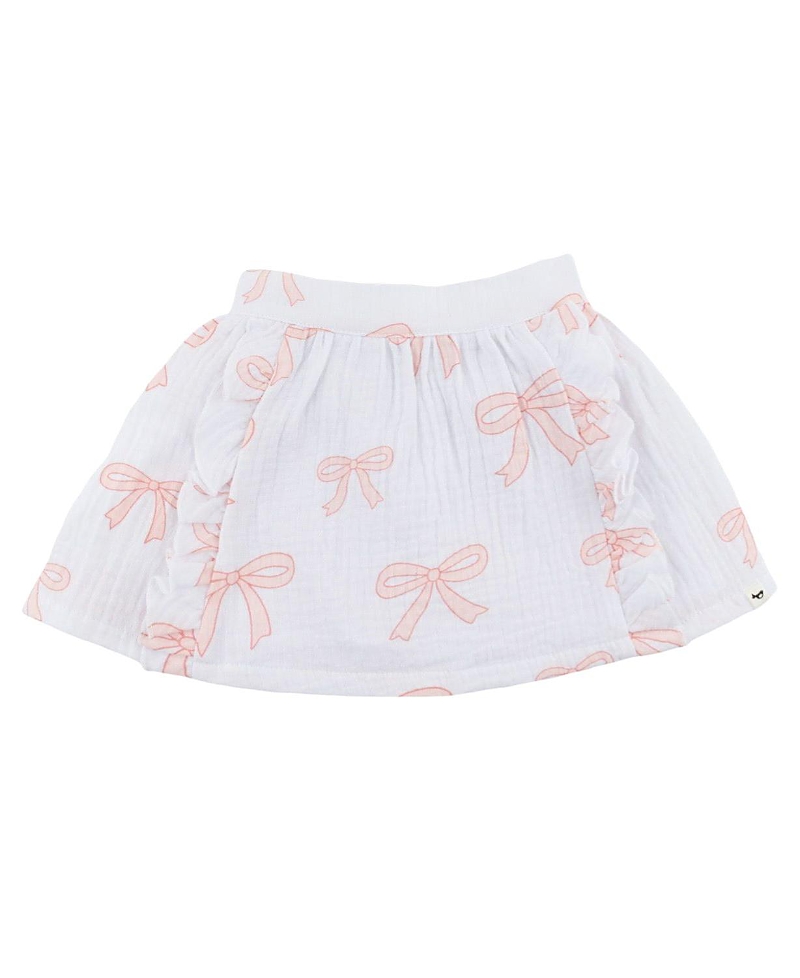 Oh Baby ! Girls' Big Bows Millie Skirt - Little Kid In White