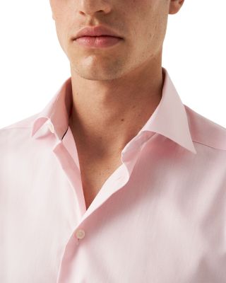 Twill Slim Fit Button Down Shirt