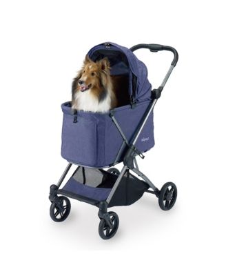  Maxi Deep Carriage with Puncture-Free Rubber Wheels, Lightweight and Collapsible Pet Stroller