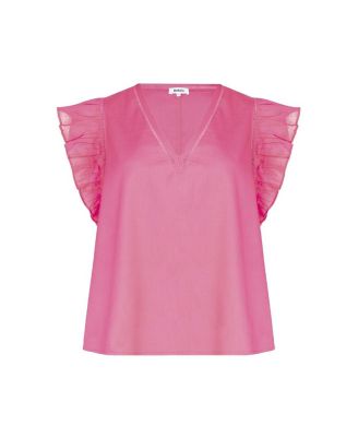 Cotton Frill Sleeve Top