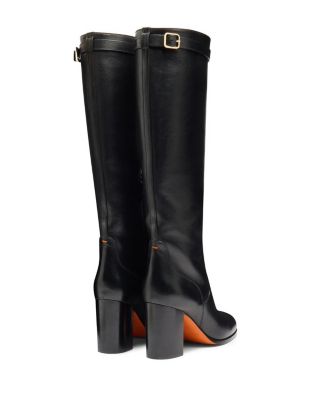  Women's Leather High-Heel Boot