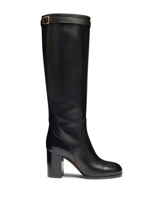  Women's Leather High-Heel Boot