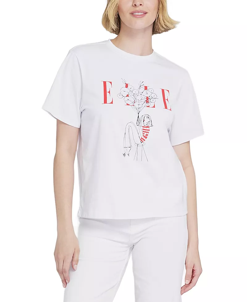 Elle Collection Flowers Graphic Tee