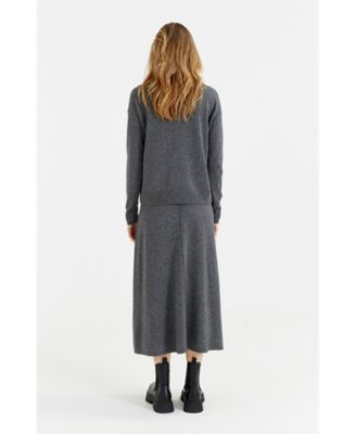 Women's Wool Cashmere Collared Sweater