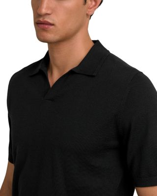 Duchie Merino Wool Open Collar Polo Shirt