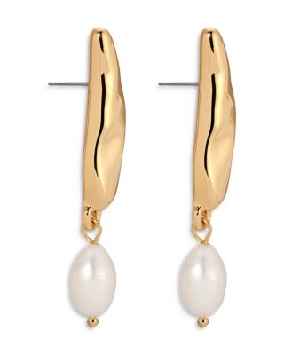 Imitation Pearl Liquid Luxe Drop Earrings
