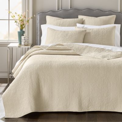 Pickstitch Coverlet Set, King - Exclusive