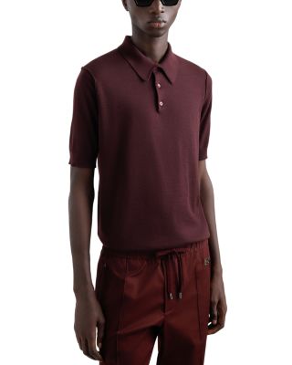 Short Sleeve Cashmere Polo Shirt