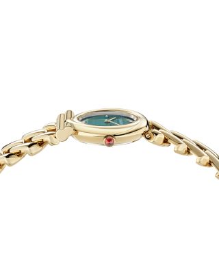 Gancini Twisted Chain Bracelet Watch, 28mm