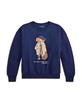 Girls' Polo Bear Fleece Boxy Sweatshirt - Big Kid, Little Kid