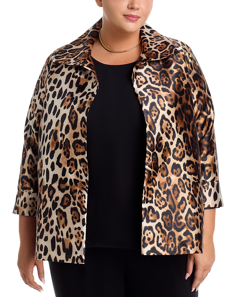 Caroline Rose A Line Jacket In Brown