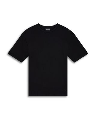 Allover Vertical Jacquard Motif Jersey Tee