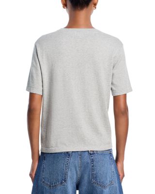 Cotton and Cashmere Short Sleeve Tee