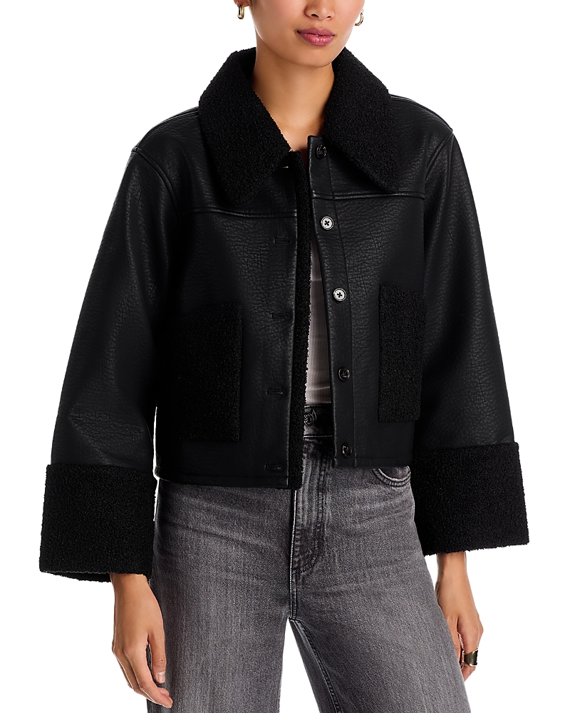 Rails Dria Faux Leather Jacket In Black