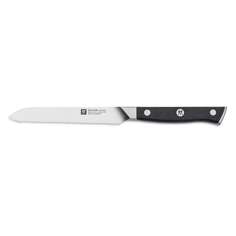 Zwilling Spectrum 5 Serrated Utility Knife In Black