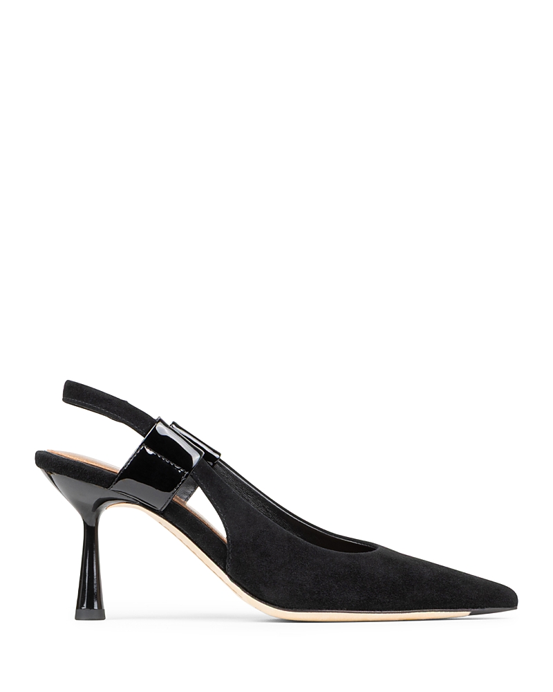Donald Pliner Pointed Toe Slingback Pump In Black