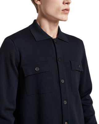 Wool Button Front Shirt