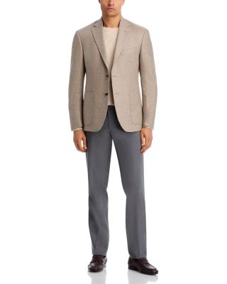 Loro Piana Fabric Melange Solid Unstructured Regular Fit Sport Coat - Exclusive