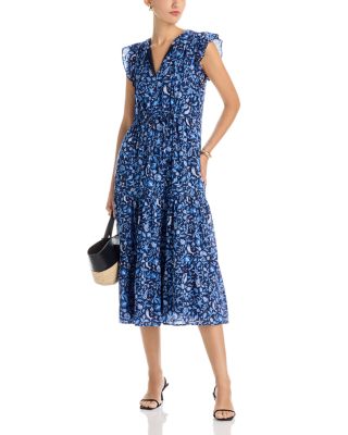 Flutter Sleeve Maxi Dress 