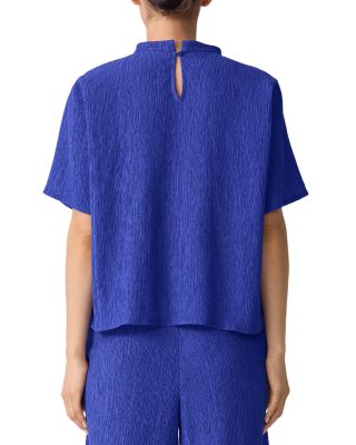 Mock Neck Short Sleeve Top