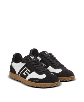 Men's Swan Trainers in Calfskin and Suede