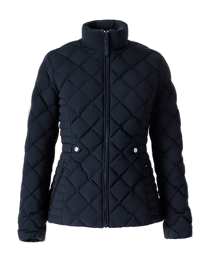 Mackage Diamond Quilted Down Jacket In Blue
