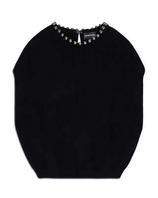 Metallic Sphere Trim Sweater