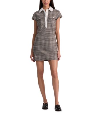 Darby Plaid Cap Sleeve Mini Dress