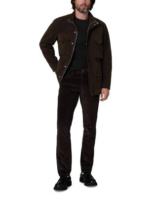 The Brixton Slim Straight Fit Corduroy Pants in Wren Brown