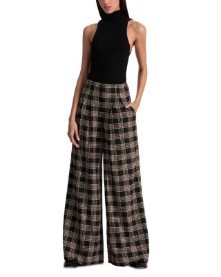 Eloise Plaid Wide Leg Pants
