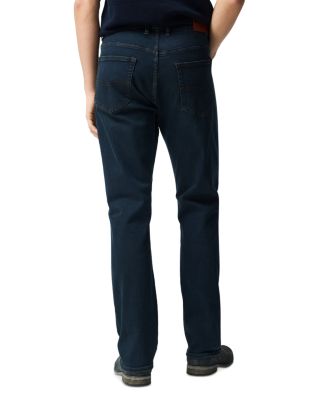 Linden Relaxed Fit Italian Denim Jeans in Blue Black