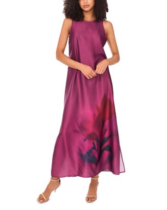 vince camuto burgundy dress Sleeveless Keyhole Back Maxi skimming length and graced