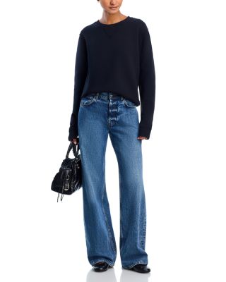 French Terry Oversized Crewneck Sweatshirt