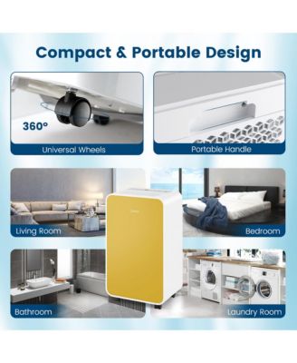  Portable 32 Pints/Day Dehumidifier for Home Basement with 3 Modes