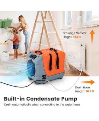  180 PPD Commercial Dehumidifier Crawl Space Dehumidifier with Pump & Drain Hose