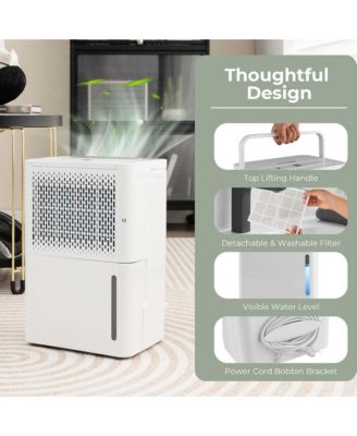  32 Pint Portable Dehumidifier with 3 Modes & 24H Timer