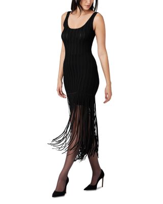 Lorelai Scoop Neck Fringe Dress