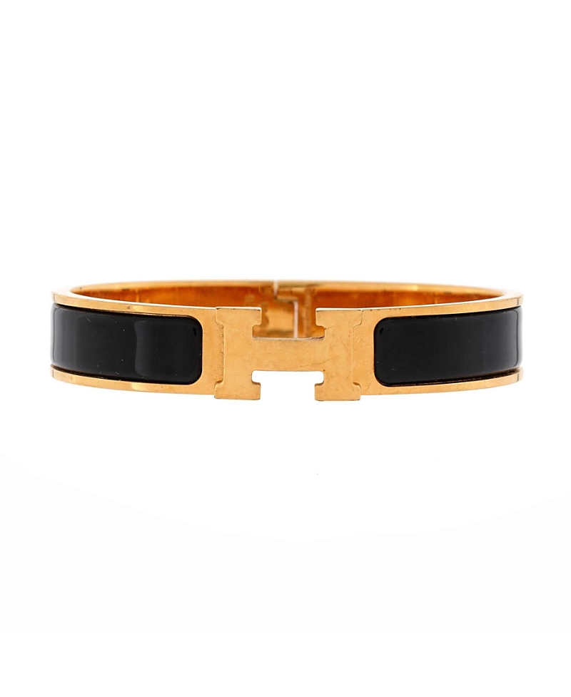 Pre-owned Pre-owned Hermes Hermes Narrow Clic H Bracelet Enamel