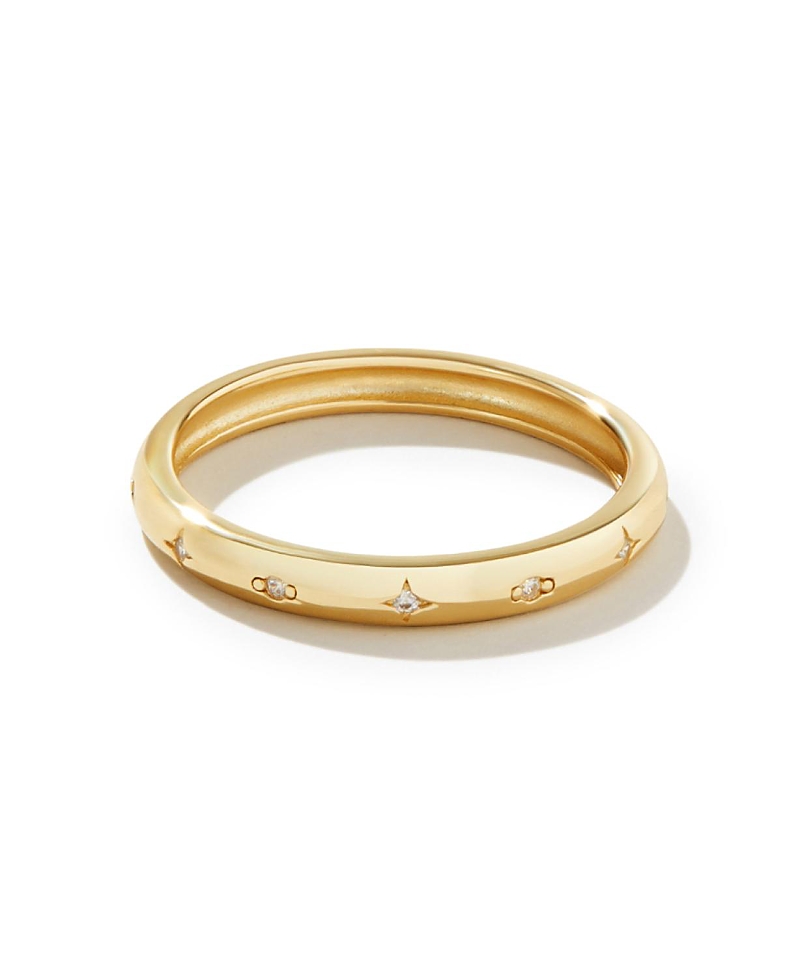 Ana Luisa Celestial Capella Band Ring In Gold