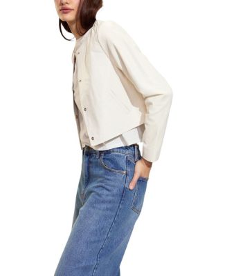 The London Leather Cropped Jacket