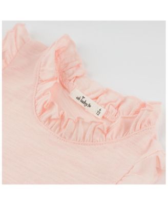Girls' Slub Rebekah Ruffle Tank Top - Baby