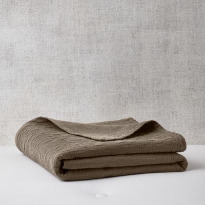 Hudson Park Collection - Textured Italian Matelasse Coverlet, Full/Queen - Exclusive