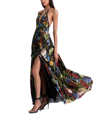 Hannah Pleated Maxi Dress