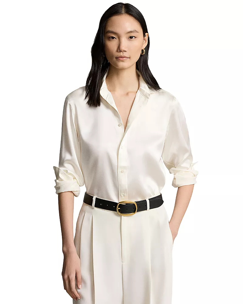 Ralph Lauren Silk Long Sleeve Shirt