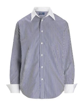 Relaxed Fit Two-Tone Striped Shirt