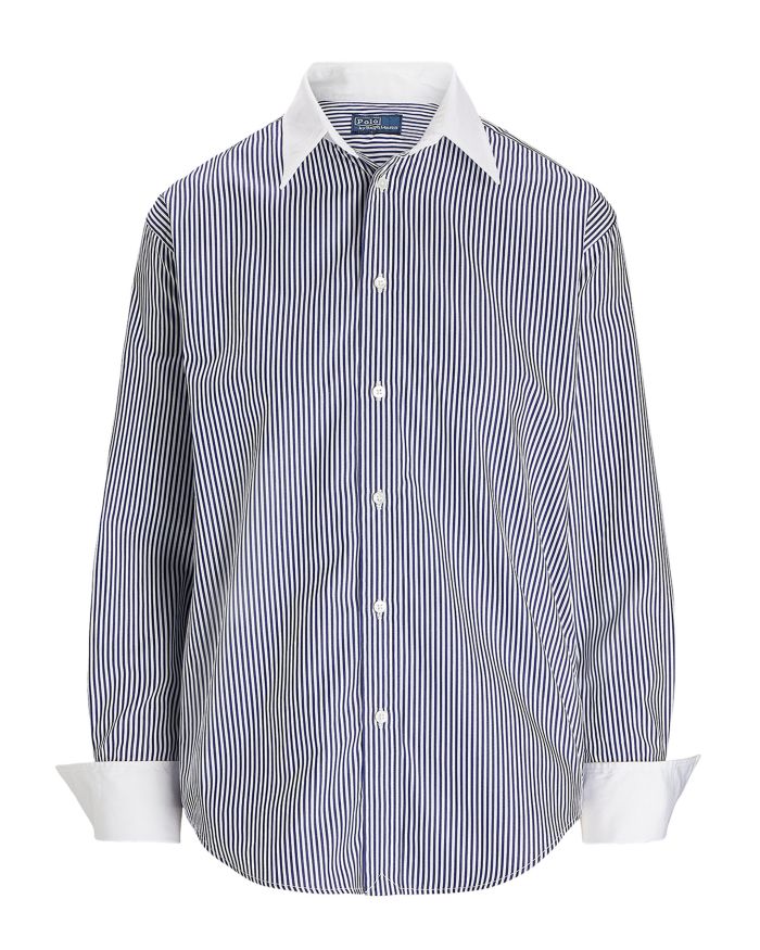 Relaxed Fit Two-Tone Striped Shirt